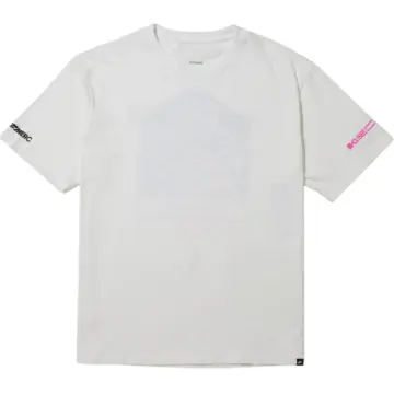 Off-White Relaxed Fit Short-Sleeve T-Shirt with Contrast Sleeve Prints
