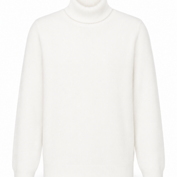 Off-White Relaxed Turtleneck Sweater