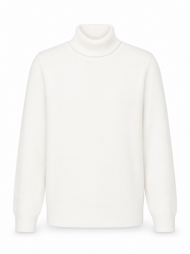 Off-White Relaxed Turtleneck Sweater