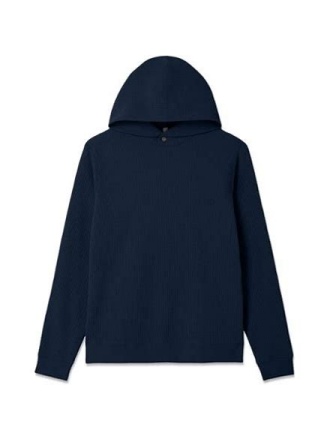 Solid Dark Navy Pullover Hoodie